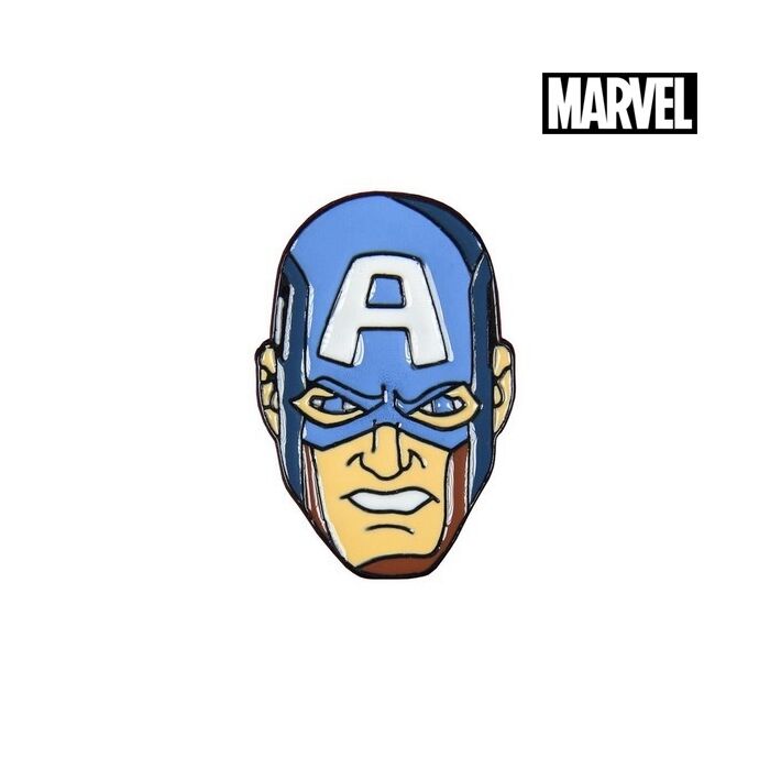 Captain Amerika (II), The Avengers fém kitűző, táskára, pénztárcára, dzsekire, 3 cm