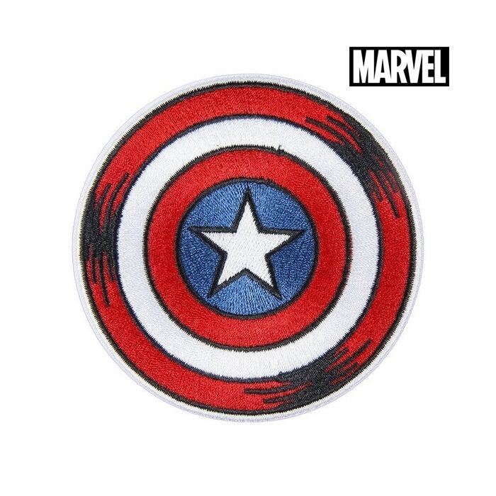 Captain Amerika The Avengers varrható címer, táskára, pénztárcára, dzsekire, 9 cm