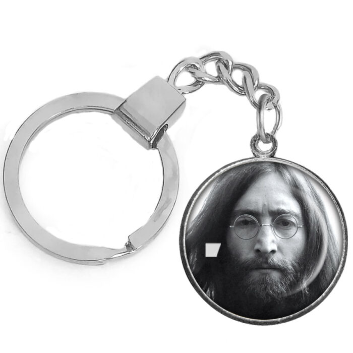 CARSTON Elegant John Lennon kulcstartó ezüst vagy arany színben