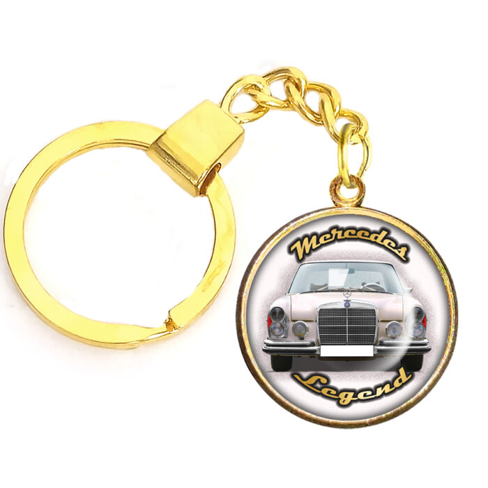 CARSTON Elegant oldtimer Mercedes kulcstartó ezüst vagy arany színben