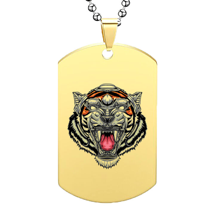 CARSTON Tigrises medál lánccal, választható több formában és színben