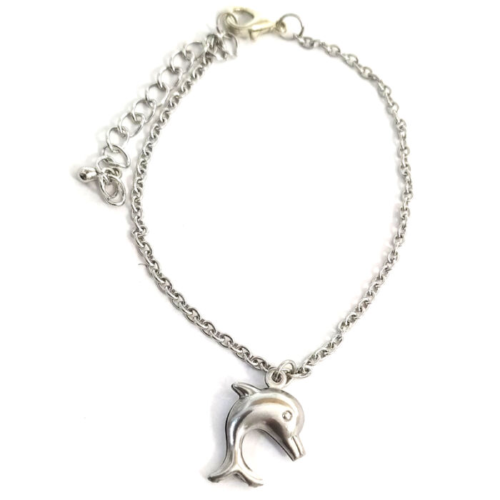Delfines karkötő charmmal, arany vagy ezüst színben
