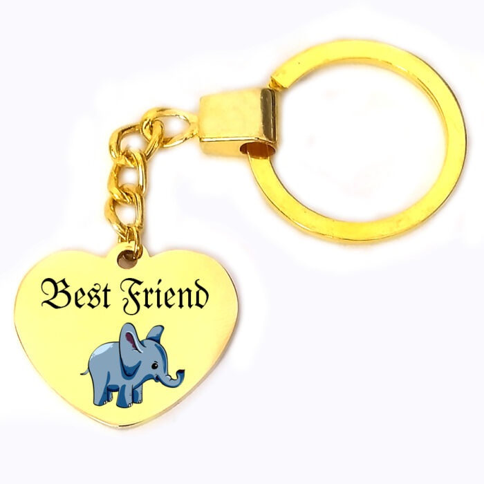 Elefántos best friend kulcstartó több színben és formátumban