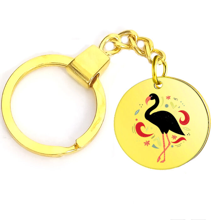 Flamingós kulcstartó, választható több formában és színben