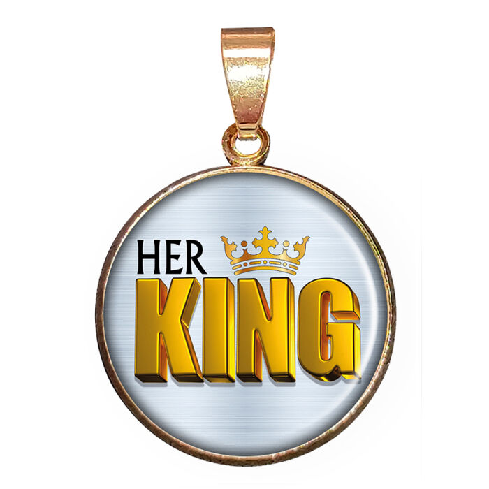 HER KING – medál lánccal vagy kulcstartóval