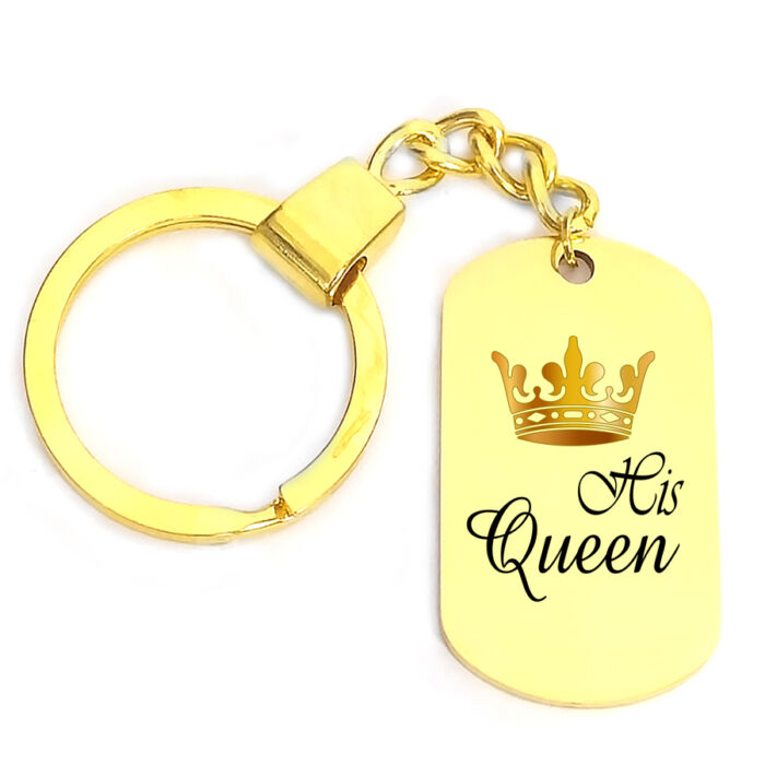 His Queen kulcstartó, választható több formában és színben