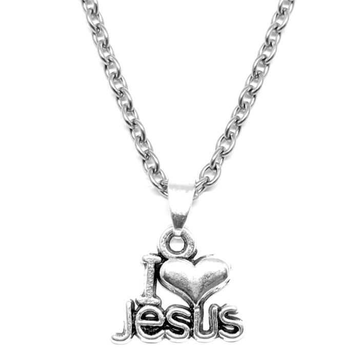 I Love Jesus medál lánccal vagy kulcstartóval