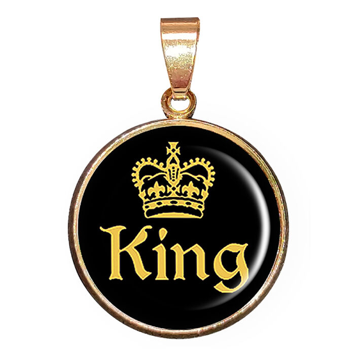 KING – CARSTON Elegant medál lánccal vagy kulcstartóval