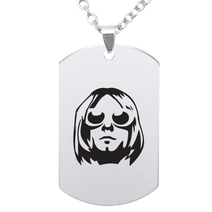 Kurt Cobain medál lánccal, választható több formában és színben