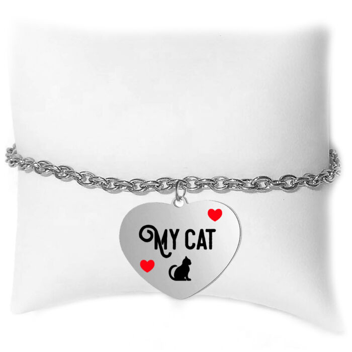 Love my Cat karkötő, választható több formában és színben