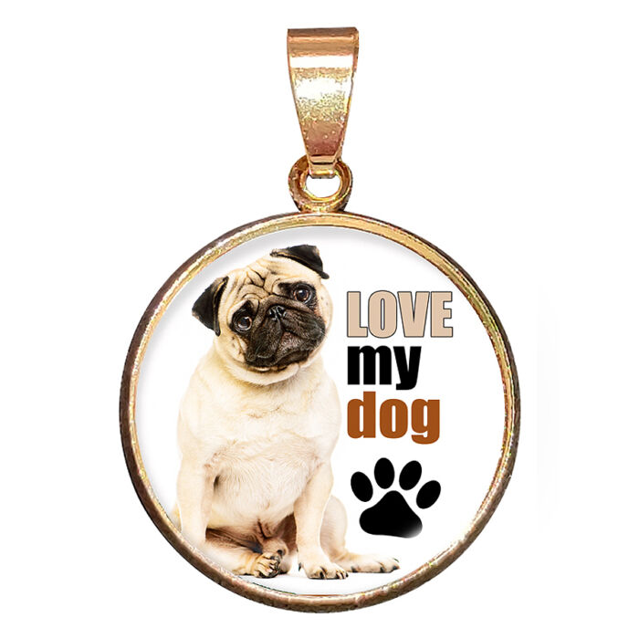Love My Dog 2. medál lánccal vagy kulcstartóval
