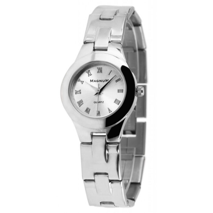 Magnum acélszíjas női karkötő óra, ezüst színű