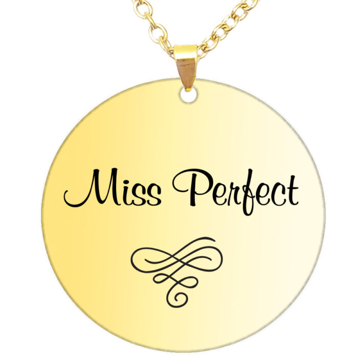 Miss Perfect medál lánccal, választható több formában és színben