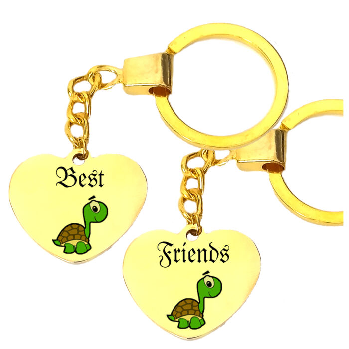 Páros Legjobb barátok teknősös kulcstartó