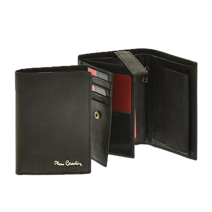 Pierre Cardin luxus valódi bőr uniszex pénztárca, 13x9,5x3 - RFID