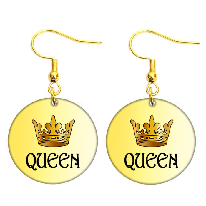 Queen fülbevaló, választható több formában és színben