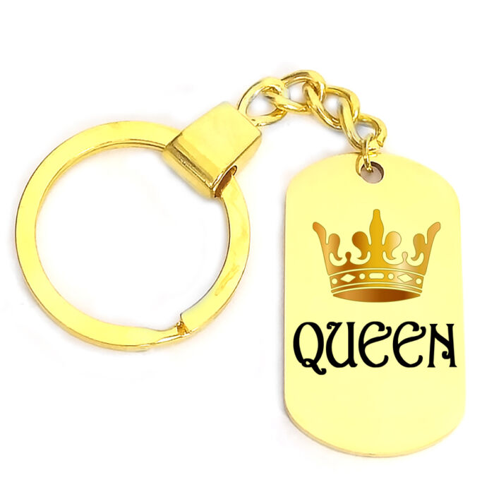Queen kulcstartó, választható több formában és színben