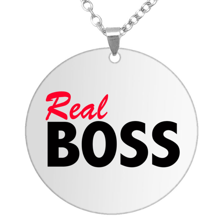 Real Boss medál lánccal, választható több formában és színben