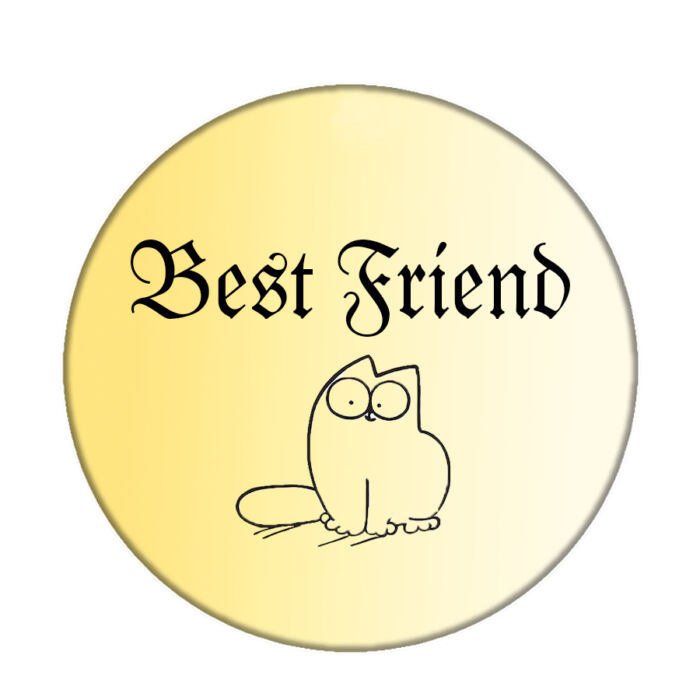 Simoncat Best Friend kitűző