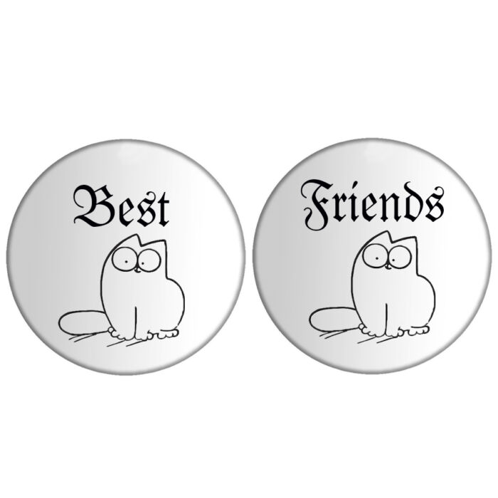 Simoncat páros Best Friends kitűző