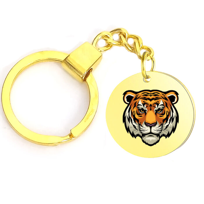 Tigrises kulcstartó több színben és formátumban