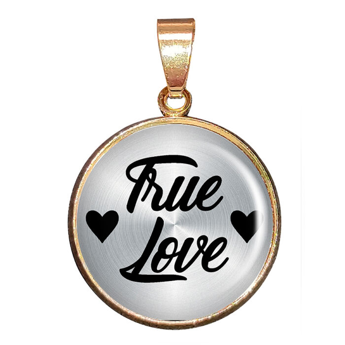 True Love (Igaz szerelem) medál lánccal vagy kulcstartóval