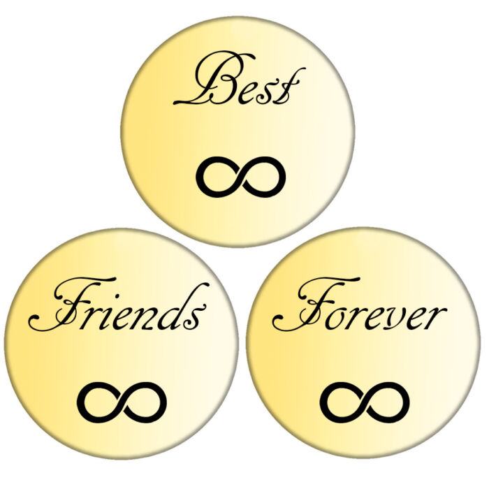 Végtelen Best Friends Forever hármas kitűző