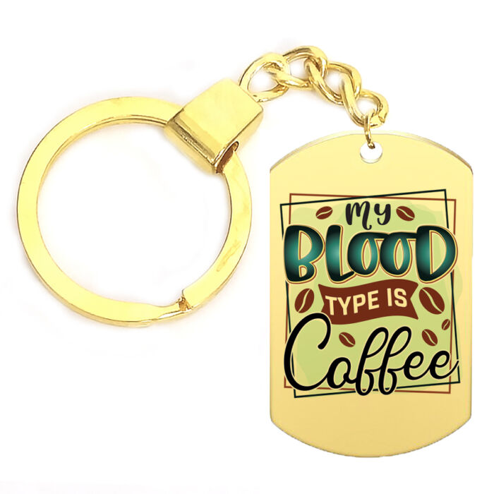 Vércsoportom: Kávé kulcstartó több színben és formátumban