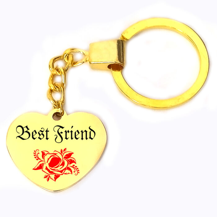 Virágos best friend kulcstartó több színben és formátumban