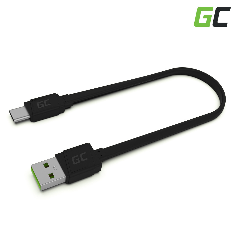 GCmatte USB-C Flat kábel 25 cm hosszúság gyorstöltési funkció támogatással KABGC03