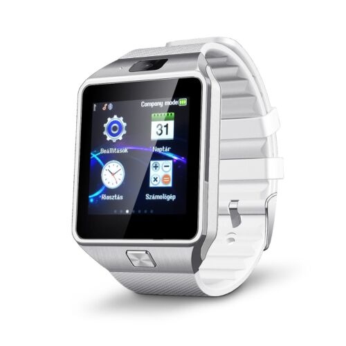 Okosóra Magyar nyelvű Smart Watch DZ09 Fehér