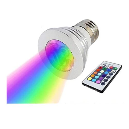 RGB LED Színváltós Lámpaizzó Távirányítóval E27 Foglalattal