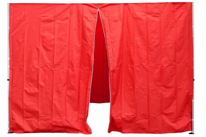 Két oldalfal PROFI kerti sátorhoz 3 x 3 m - piros