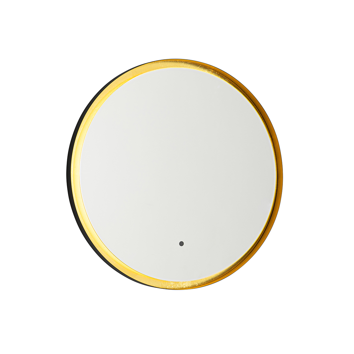 Modern fürdőszobai tükör fekete arannyal, LED-del szabályozható - Pim