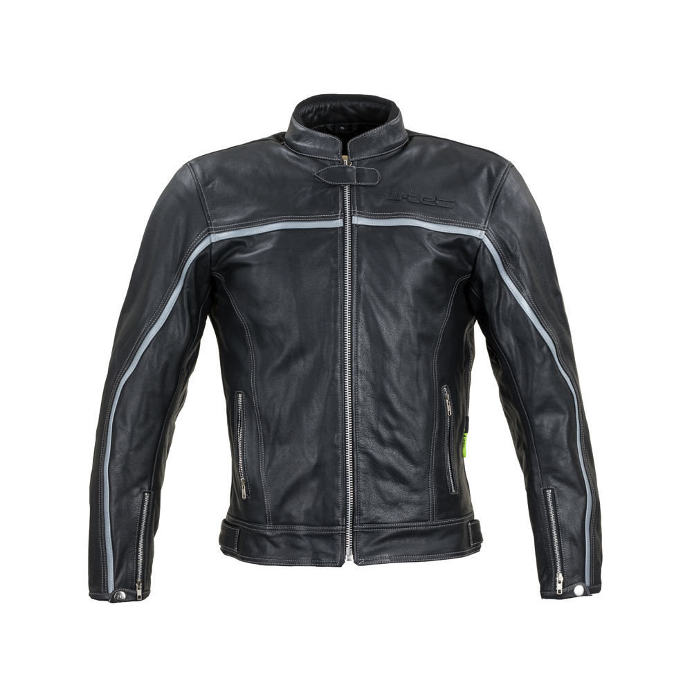 Bőr motoros kabát W-TEC Mathal  4XL  fekete