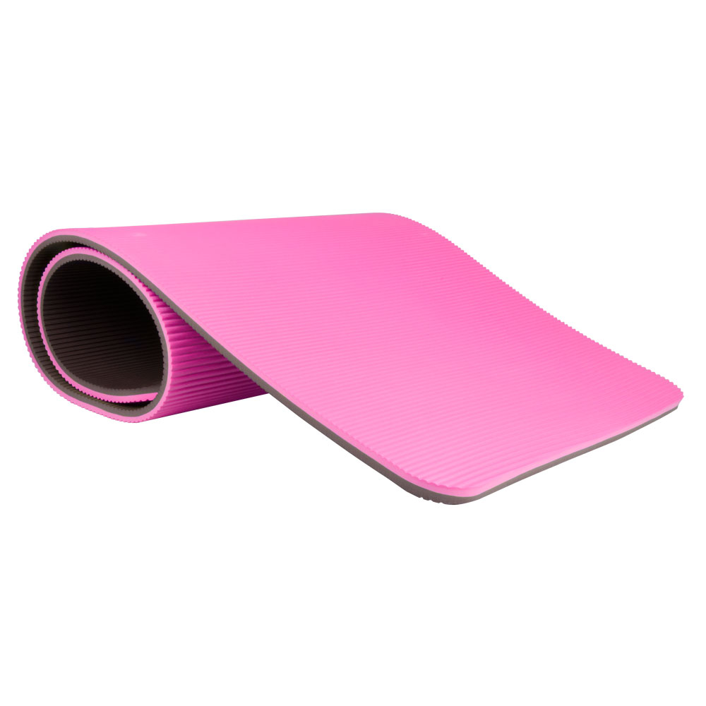Felakasztható fitnesz szőnyeg inSPORTline PROFI 180x60x1,6 cm  rózsaszín (piros)
