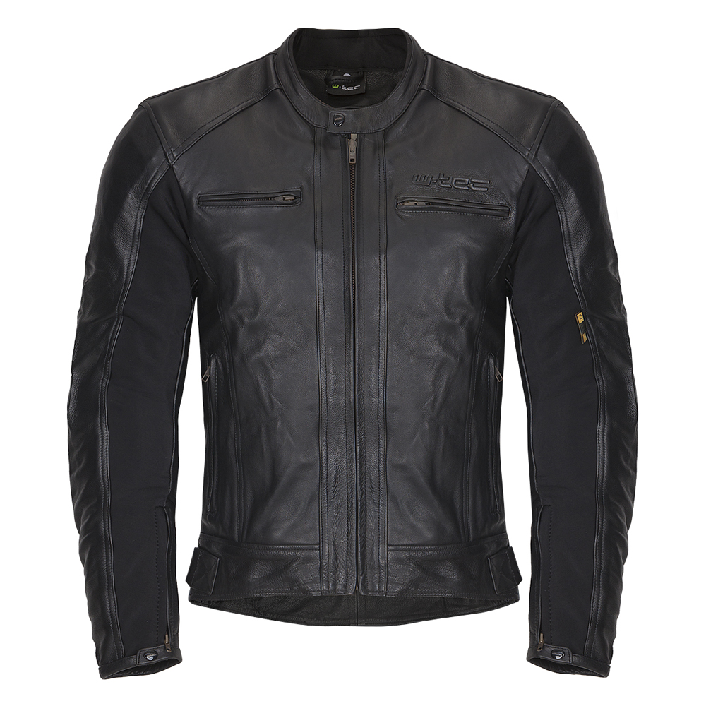 Férfi bőr motoros kabát W-TEC Mardok  fekete  3XL
