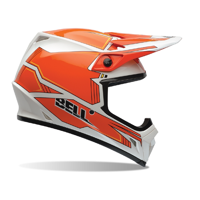 Motocross bukósisak BELL MX-9  M(57-58)  narancssárga-fehér