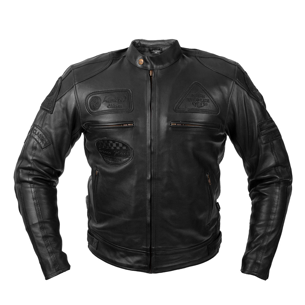 Bőr motoros kabát W-TEC Urban Noir  L  fekete