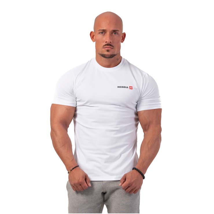 Férfi póló Nebbia Minimalist Logo 291  fehér  L