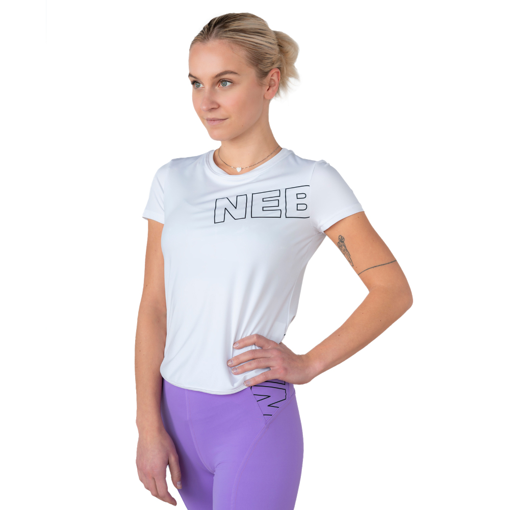 Funkcionális női póló Nebbia FIT Activewear 440  L  fehér