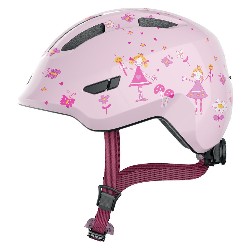 Gyerek kerékpáros sisak Abus Smiley 3.0  M (50-55)  Rózsaszín Hercegnő