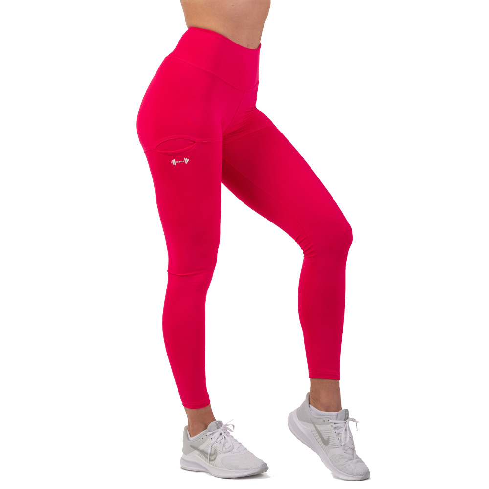Női leggings magas derékkal Nebbia Active 402  pink  M