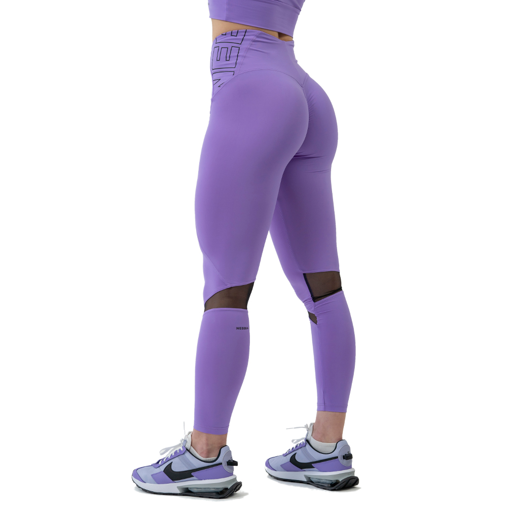 Női leggings magas derékkal Nebbia FIT Activewear 443  L  lila