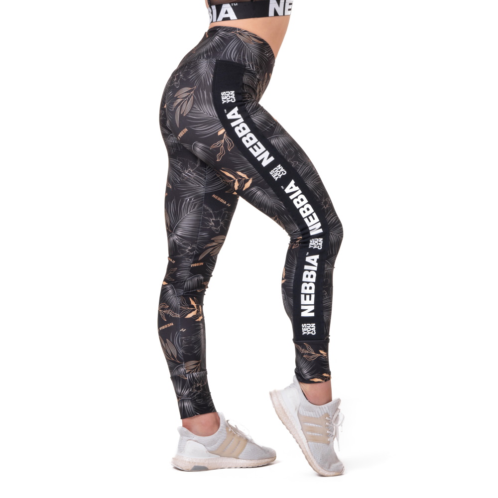 Női leggings Nebbia High Waist Performance Leggings 567 Vulkanikus Fekete L