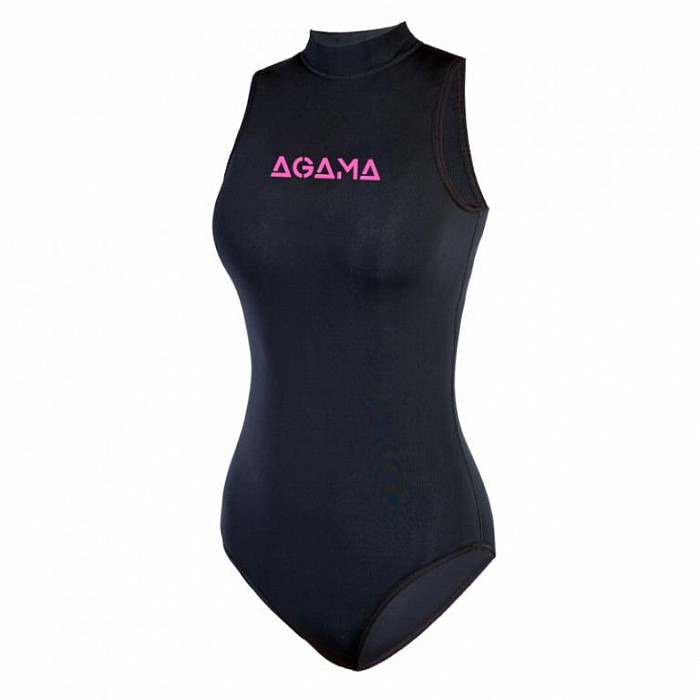 Női neoprén fürdőruha Agama Swimming  fekete  L/XL