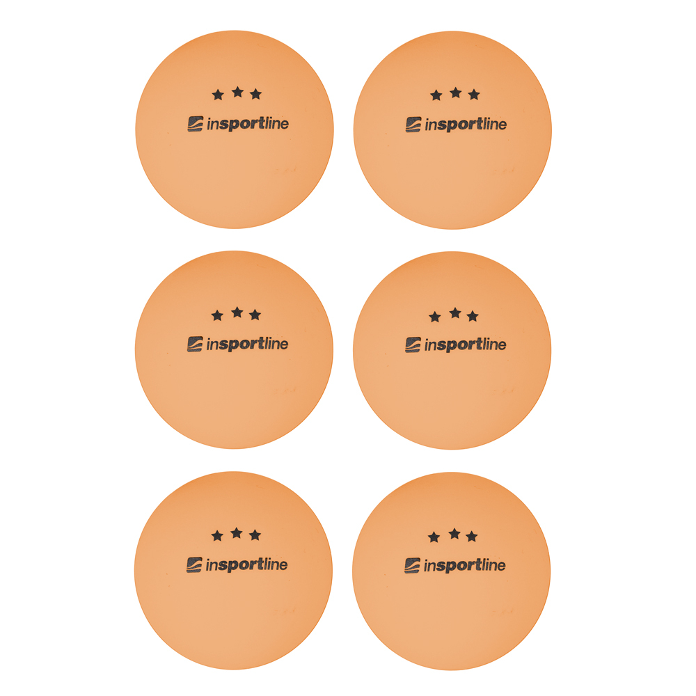 Pingponglabdák inSPORTline Elisenda S3 6 db  narancssárga