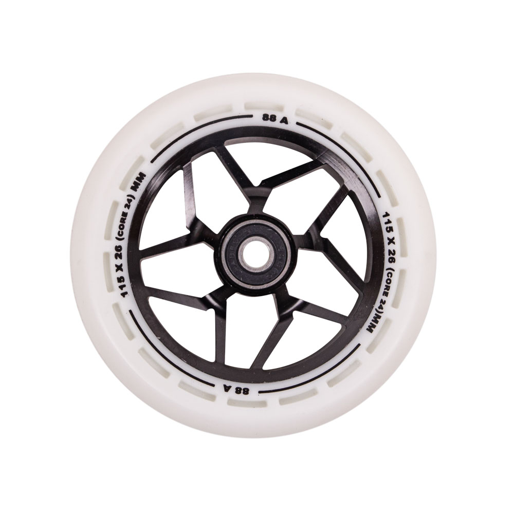 Roller kerék LMT L Wheel 115 mm ABEC 9 csapággyal  fekete-fehér