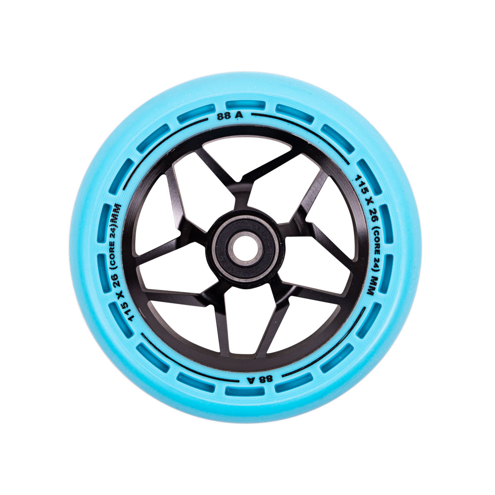Roller kerék LMT L Wheel 115 mm ABEC 9 csapággyal  fekete-kék