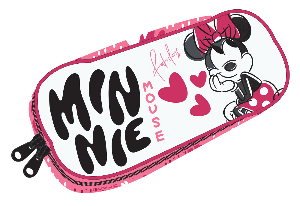 Disney Minnie 2 rekeszes tolltartó 26 cm